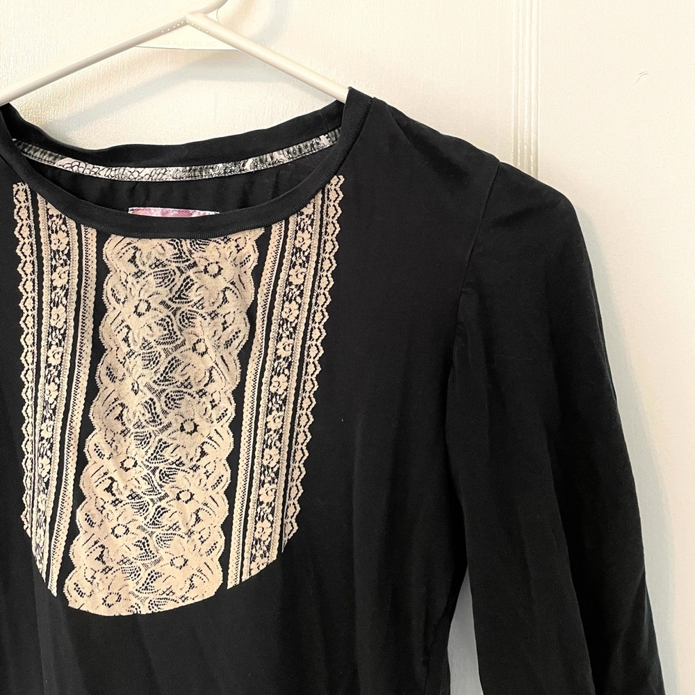 Lace Design Top By Gentle Fawn